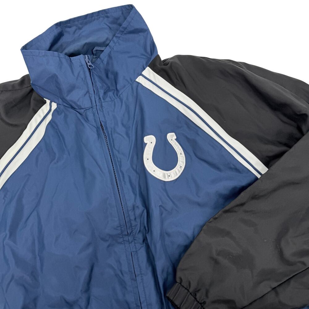 Vintage Indianapolis Colts Windbreaker Jacket‎ NFL Size Large Men's